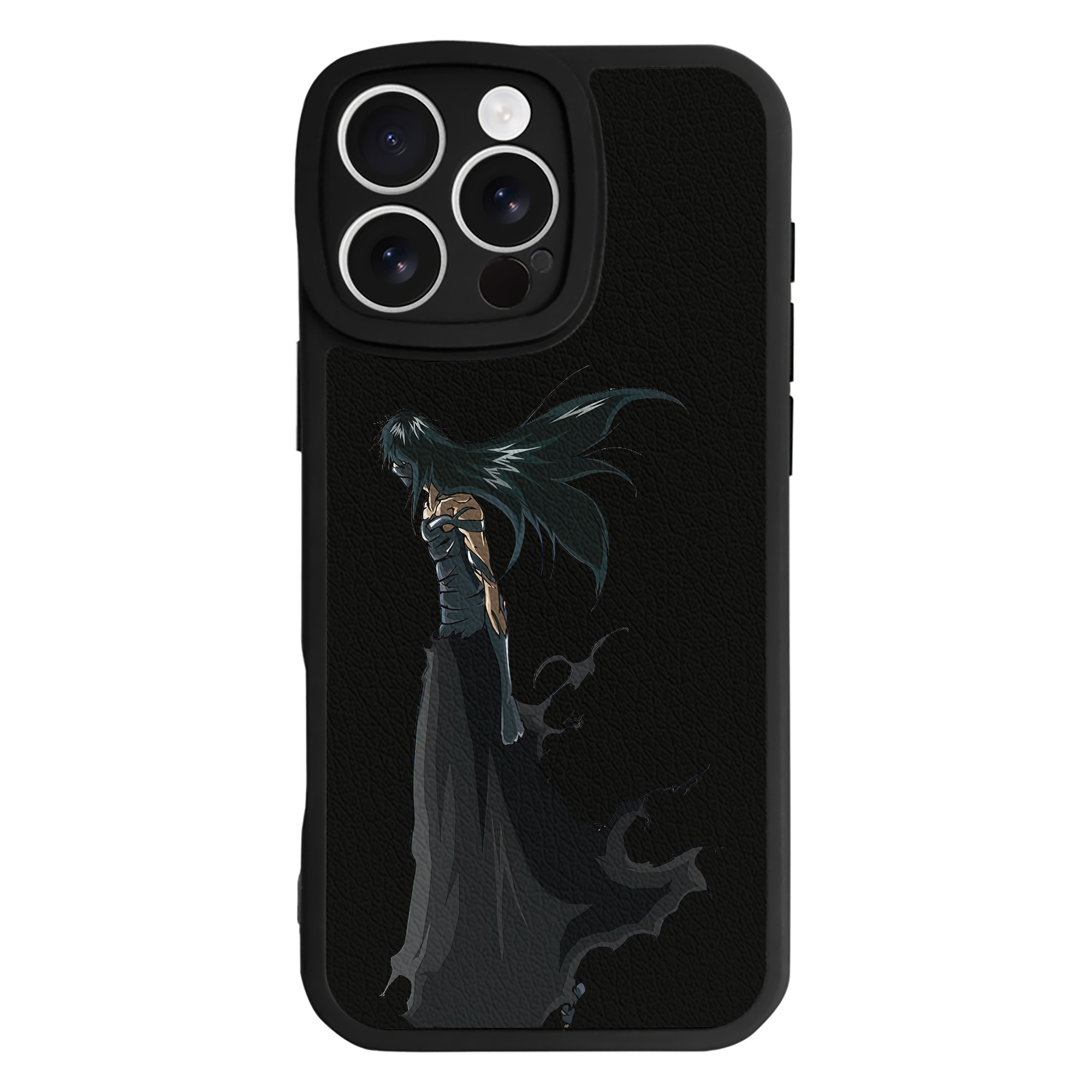ブリーチ 黒崎一護（くろさき いちご）BLEACH Kurosaki Ichigo 【iPhone 16シリーズ対応】シリコンスマホケース（レザー調） 材質：シリコン